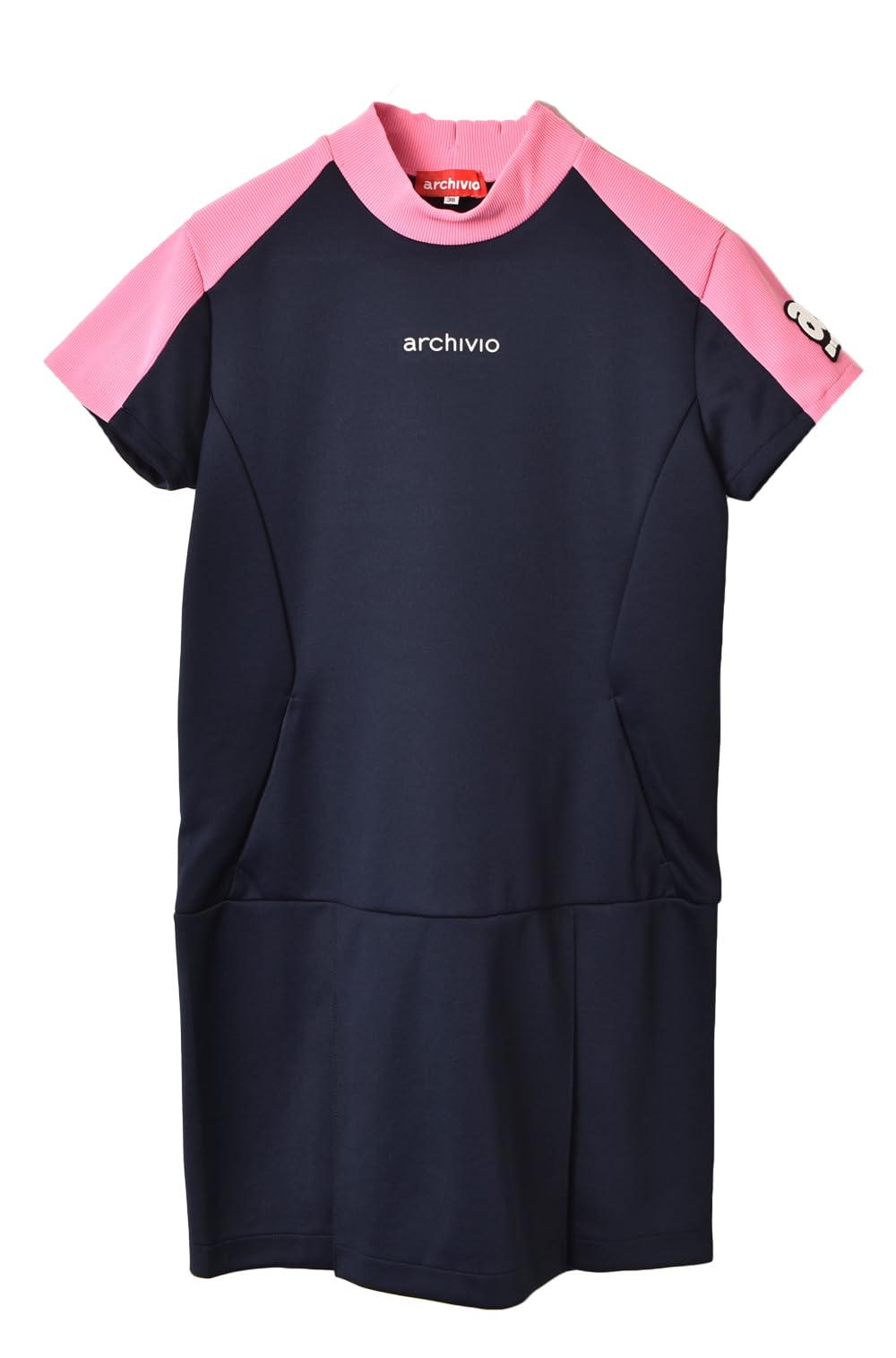 Amazon.co.jp: [アルチビオ] リブ切替半袖ワンピース レディース